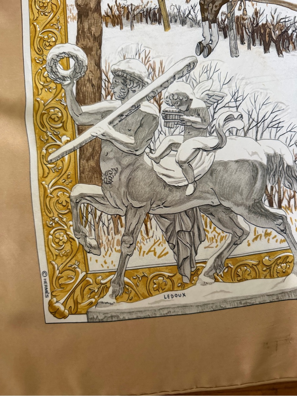 Hermes L’hiver Silk Scarf. - Picture 13 of 16